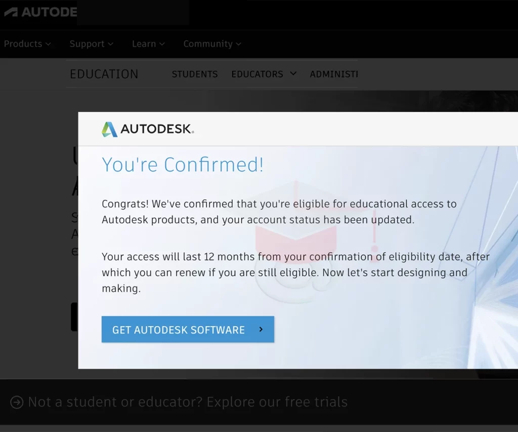 Autodesk Educational 1-Year License Account - Edu Email Shop